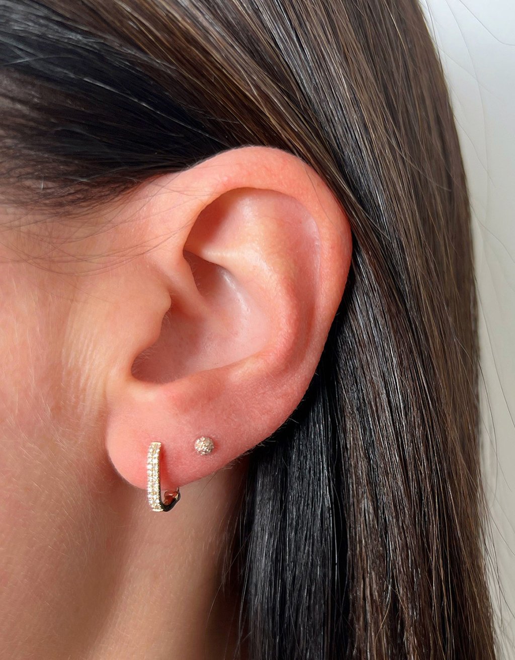 ef collection diamond lola huggie earrings