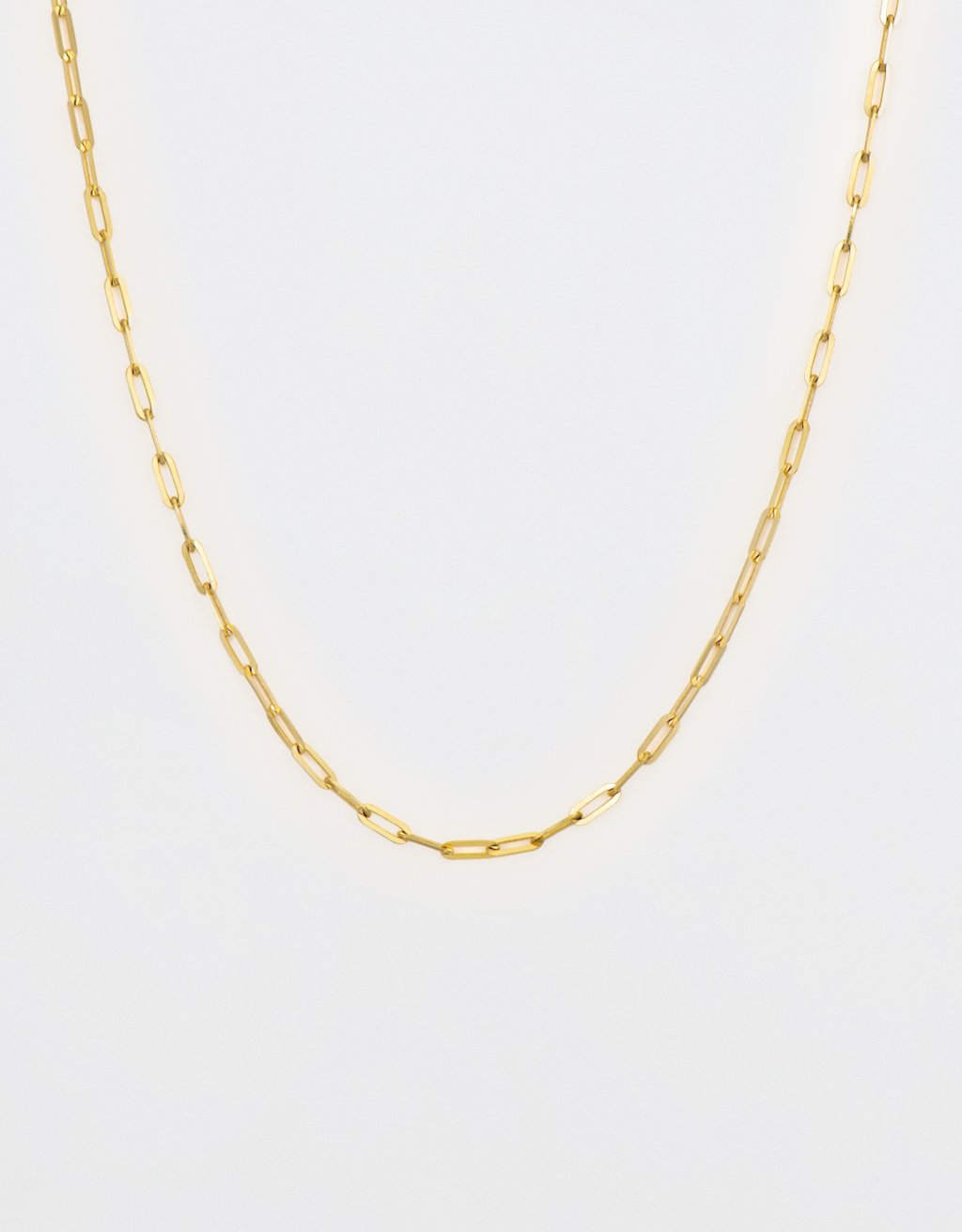 three stories Classic Tiny Paperclip Chain