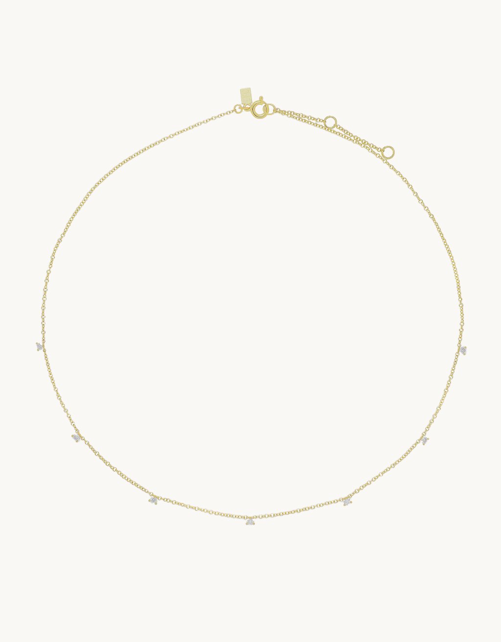 ef collection 7 prong set diamond necklace