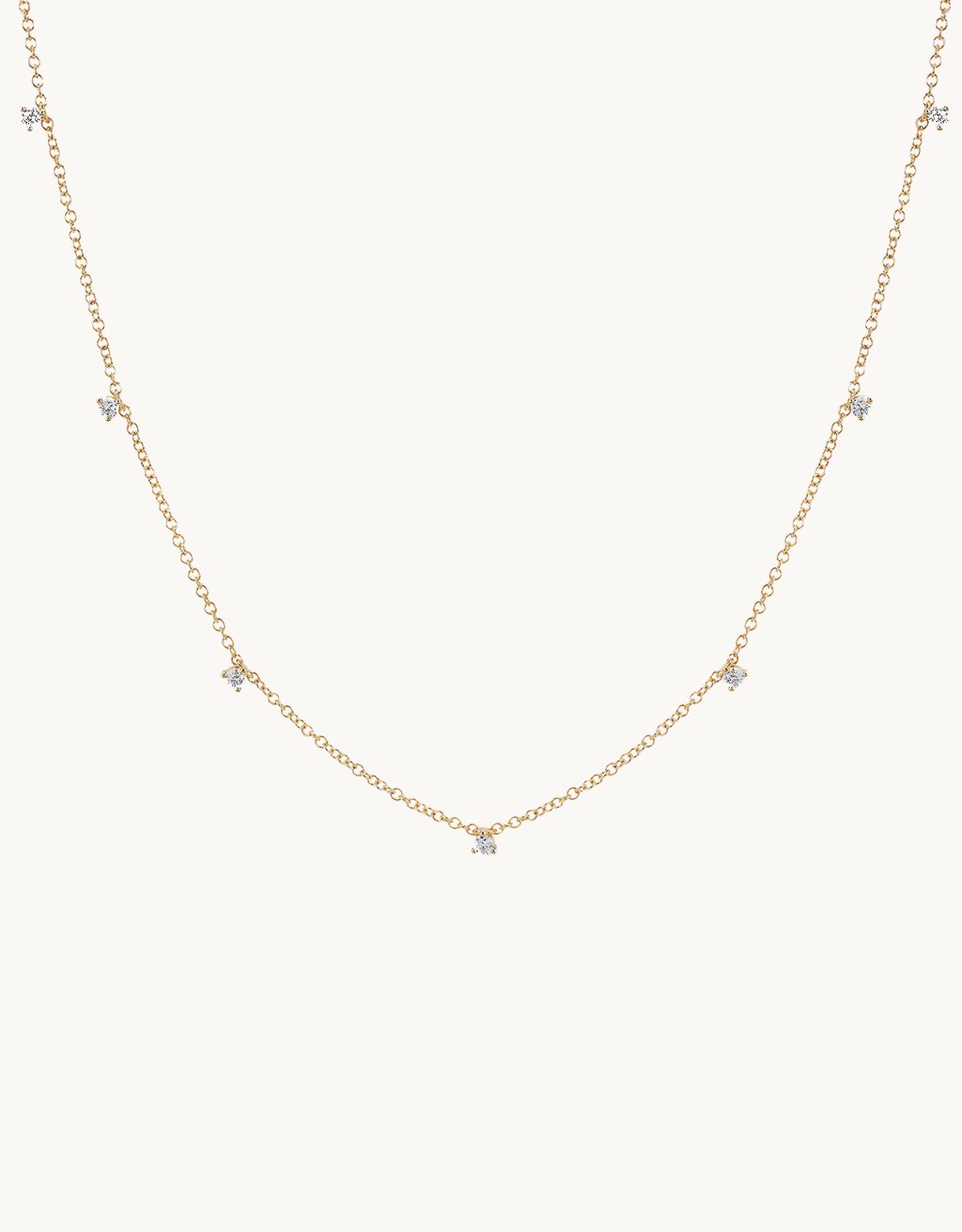 ef collection 7 prong set diamond necklace