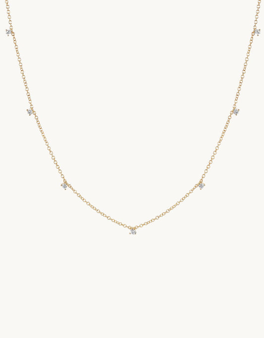 ef collection 7 prong set diamond necklace