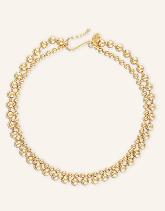 alexa leigh layered ball chain necklace