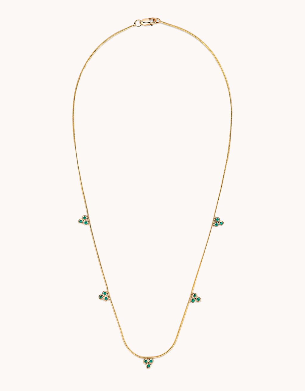 kate collins triple stone station necklace
