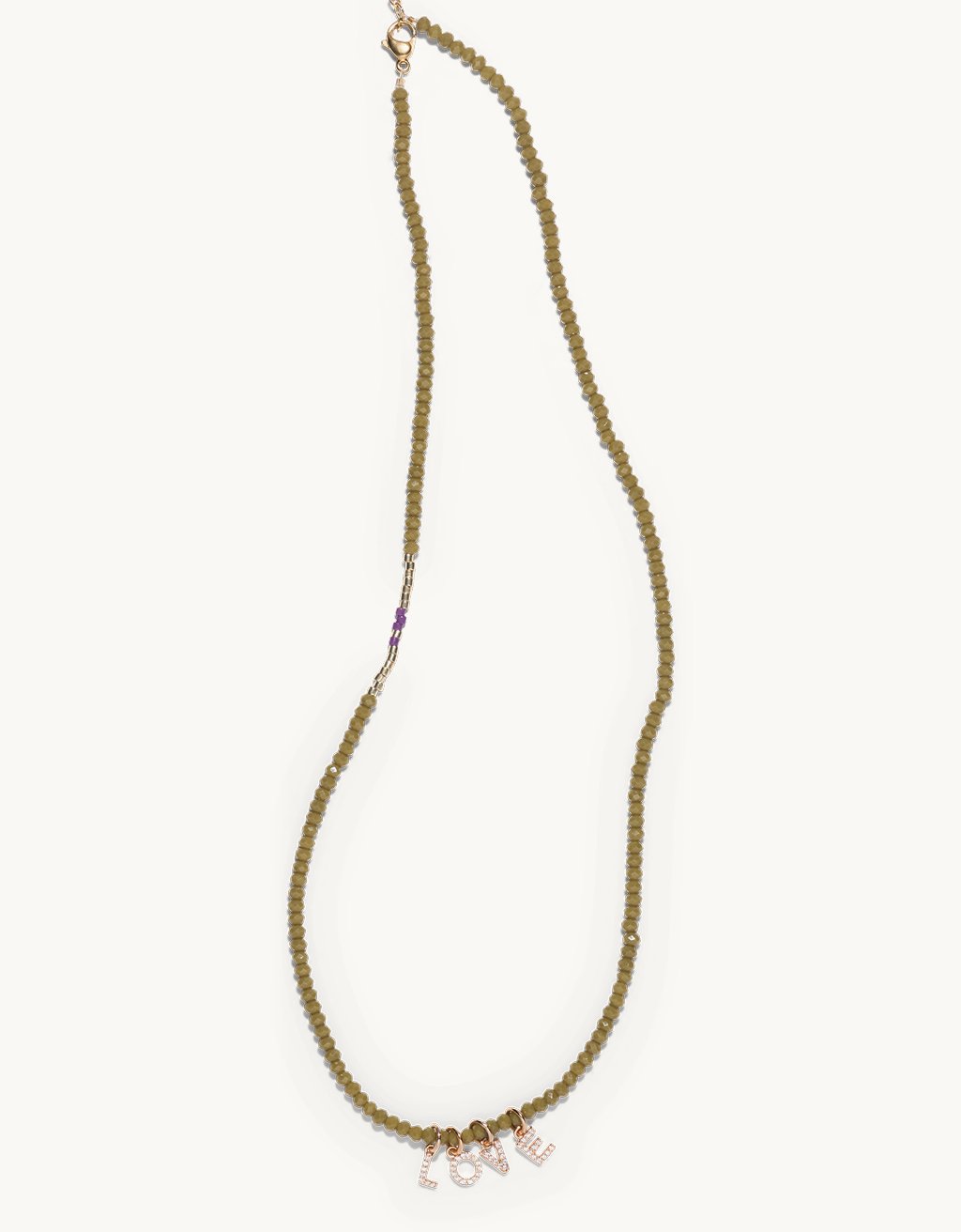 bbuble celeste word necklace
