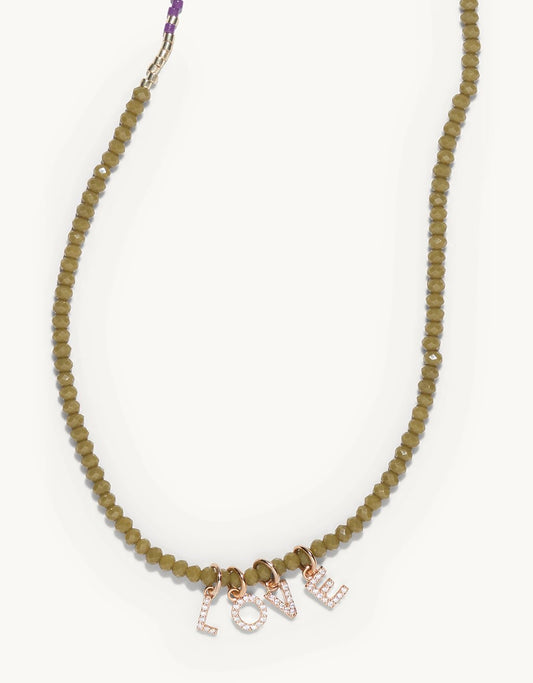 bbuble celeste word necklace