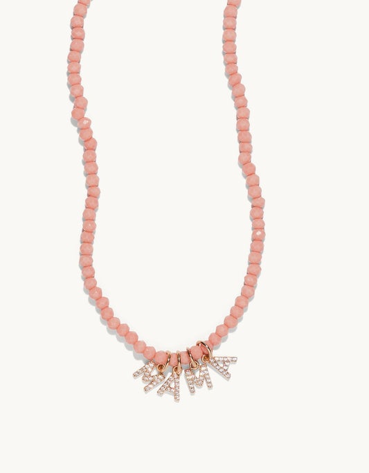 bbuble celeste word necklace
