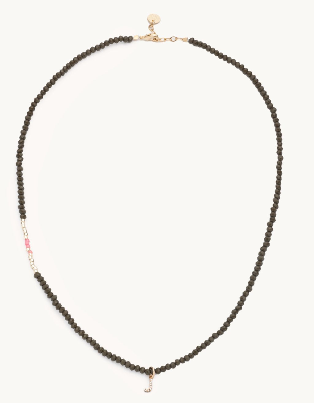 bbuble celeste letter necklace