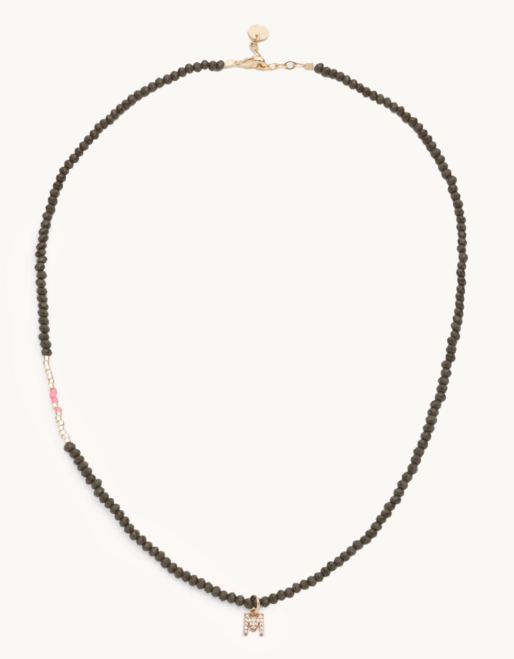 bbuble celeste letter necklace