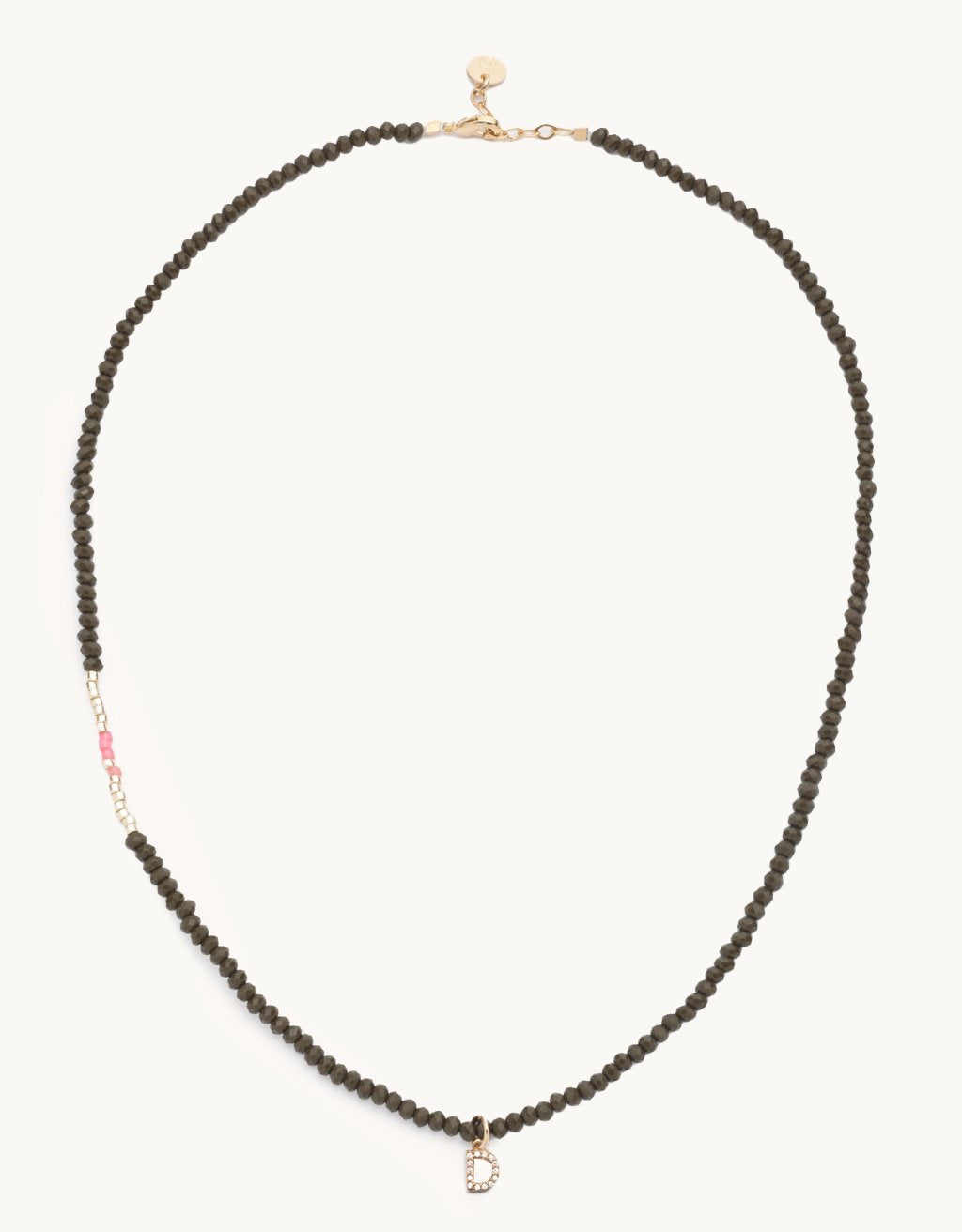 bbuble celeste letter necklace