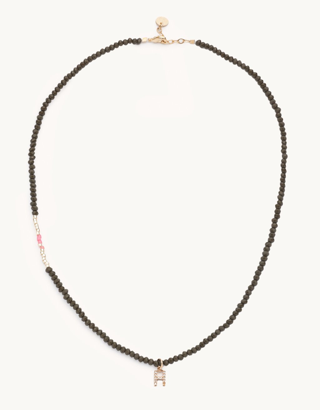 bbuble celeste letter necklace