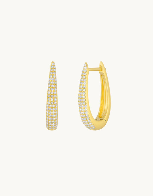 ef collection diamond maeve hoop earrings