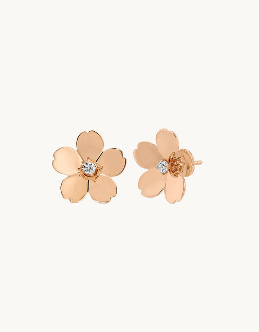 ef collection jumbo cherry blossom stud earrings
