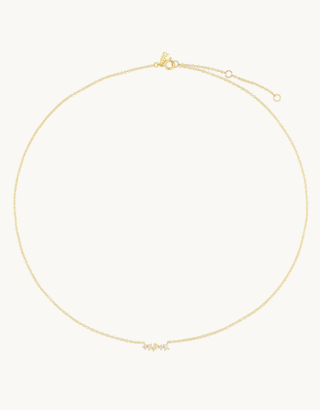 ef collection multifaceted mini bar necklace