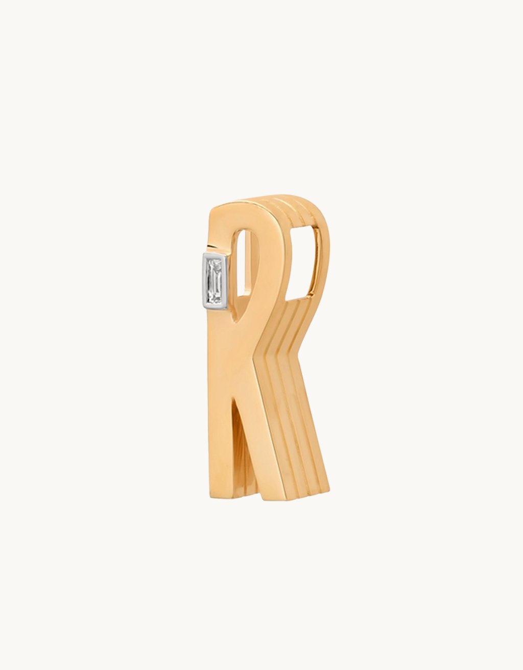helena rose slide on ribbed chunky r initial