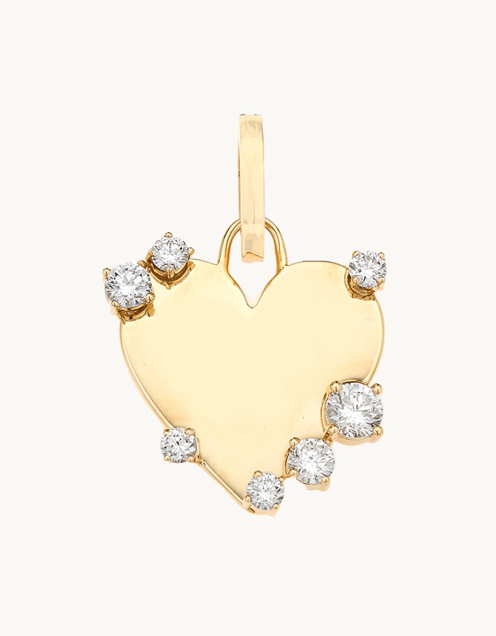 adina reyter diamond heart dog tag hinged charm