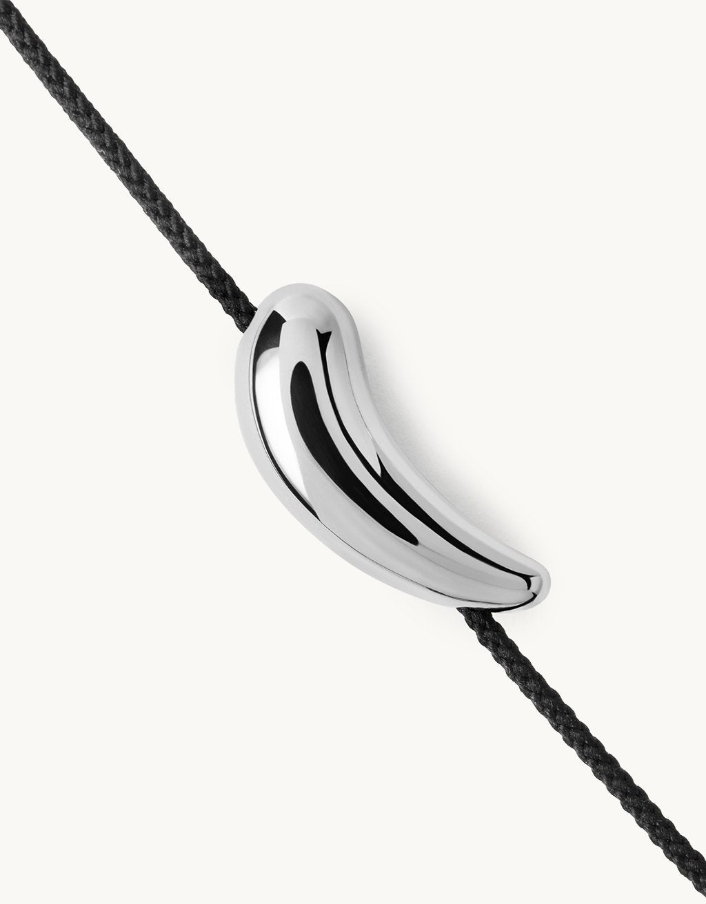 PDPAOLA Orbit Silver Cord Bracelet