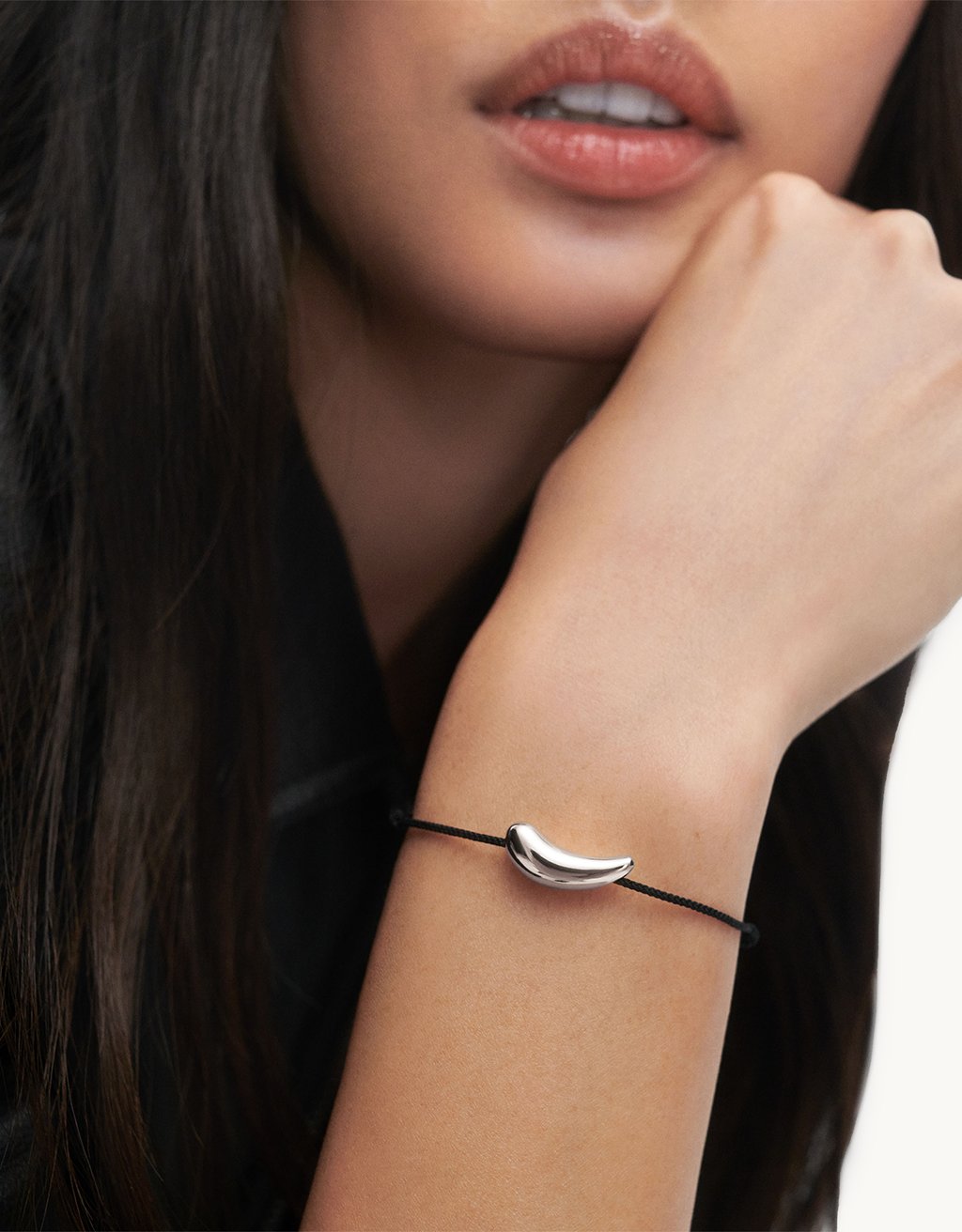 PDPAOLA Orbit Silver Cord Bracelet