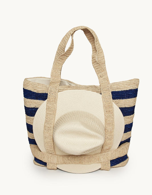 hat attack original straw travel bag