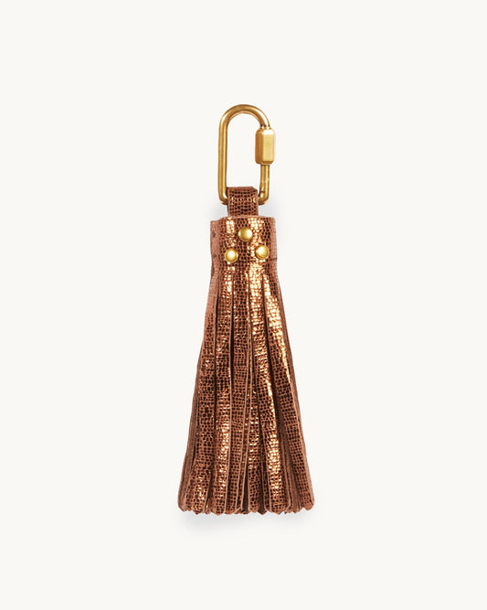 jerome dreyfuss pompom bronze keychain