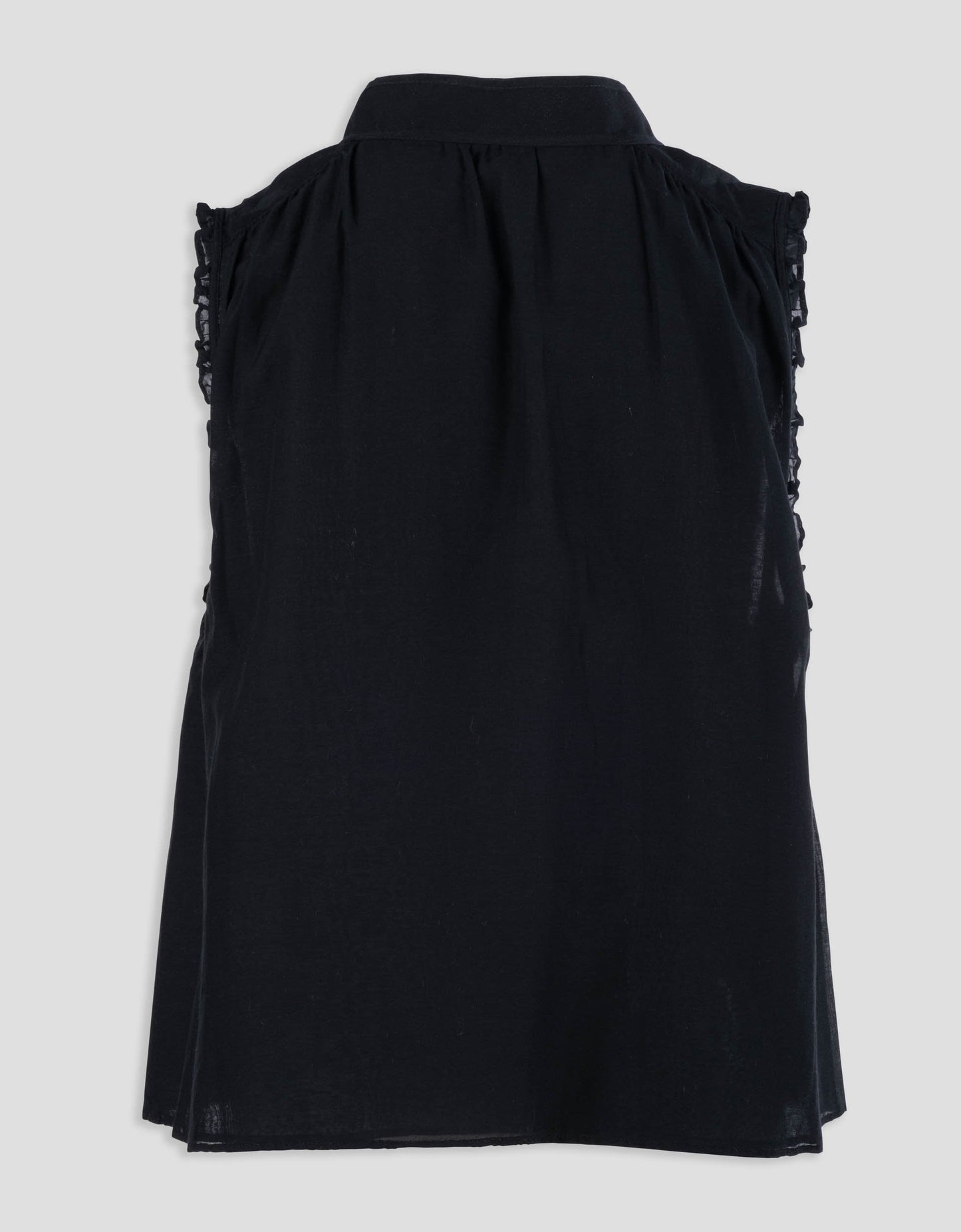 cotton silk voile top