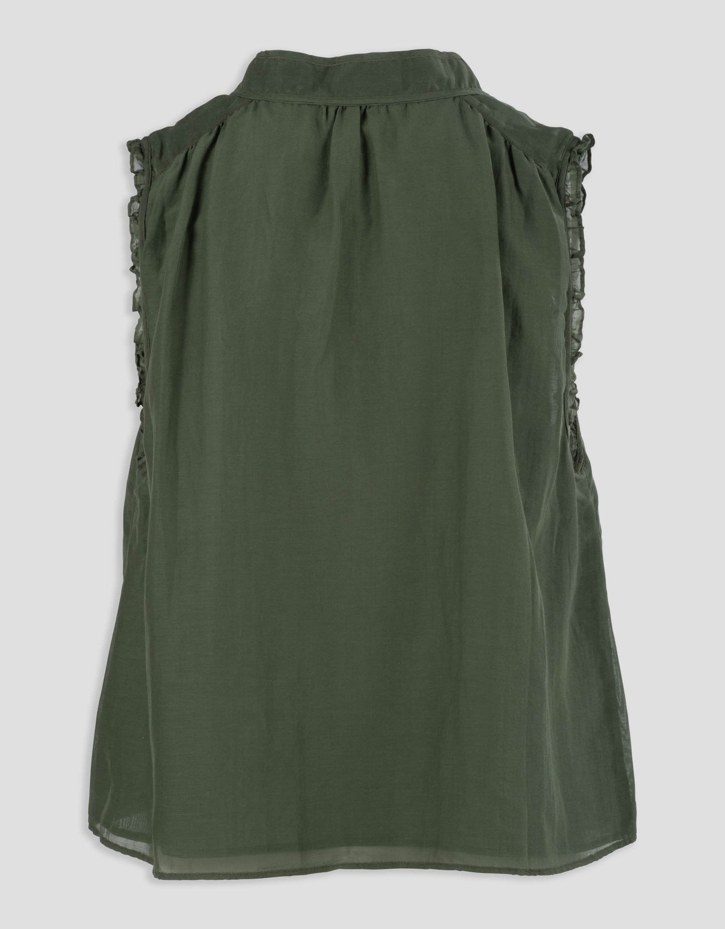 cotton silk voile top