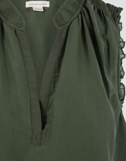 cotton silk voile top