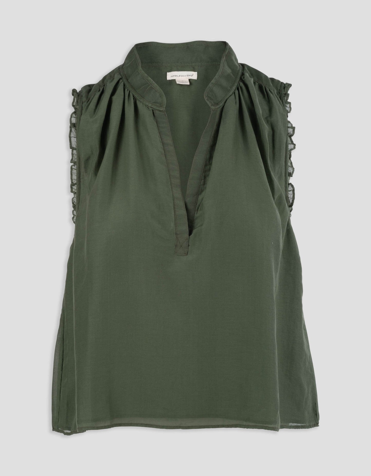 cotton silk voile top