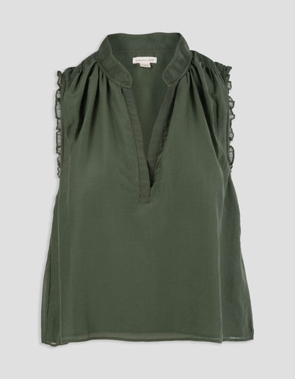 cotton silk voile top