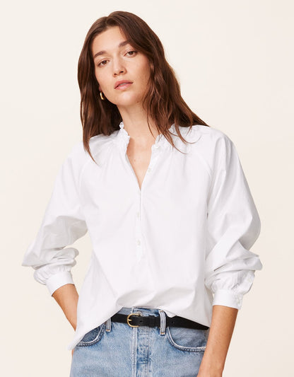 cotton ruffle blouse