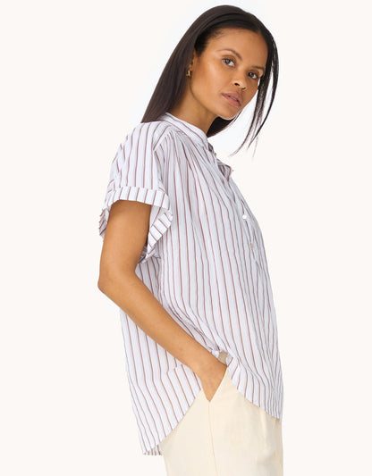 cotton silk popover top