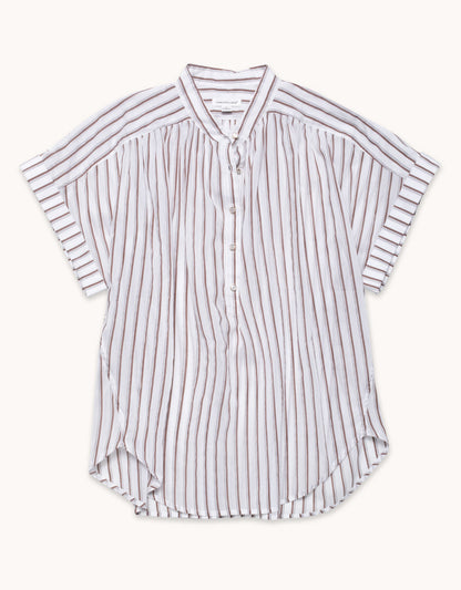 cotton silk popover top