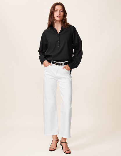 cotton ruffle blouse