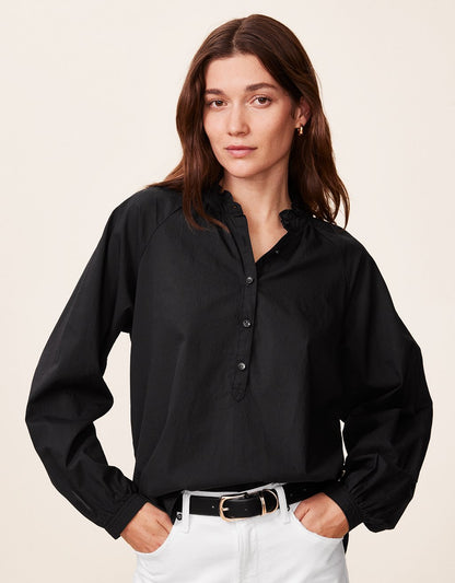 cotton ruffle blouse