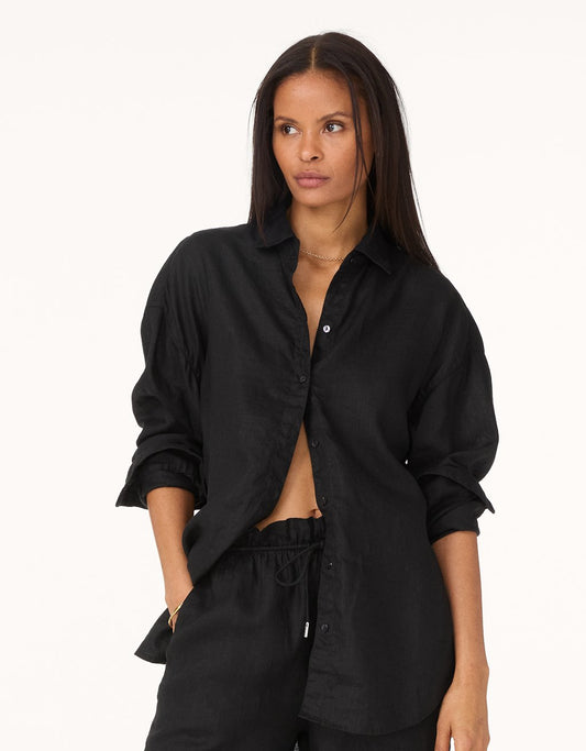 linen button down