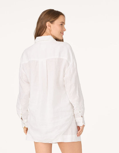 linen button down