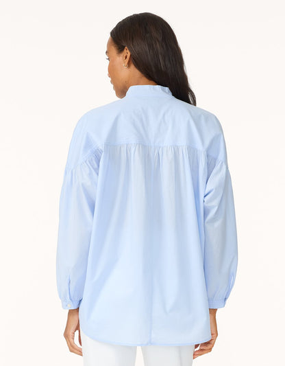 Cotton Voile Button Down Shirt