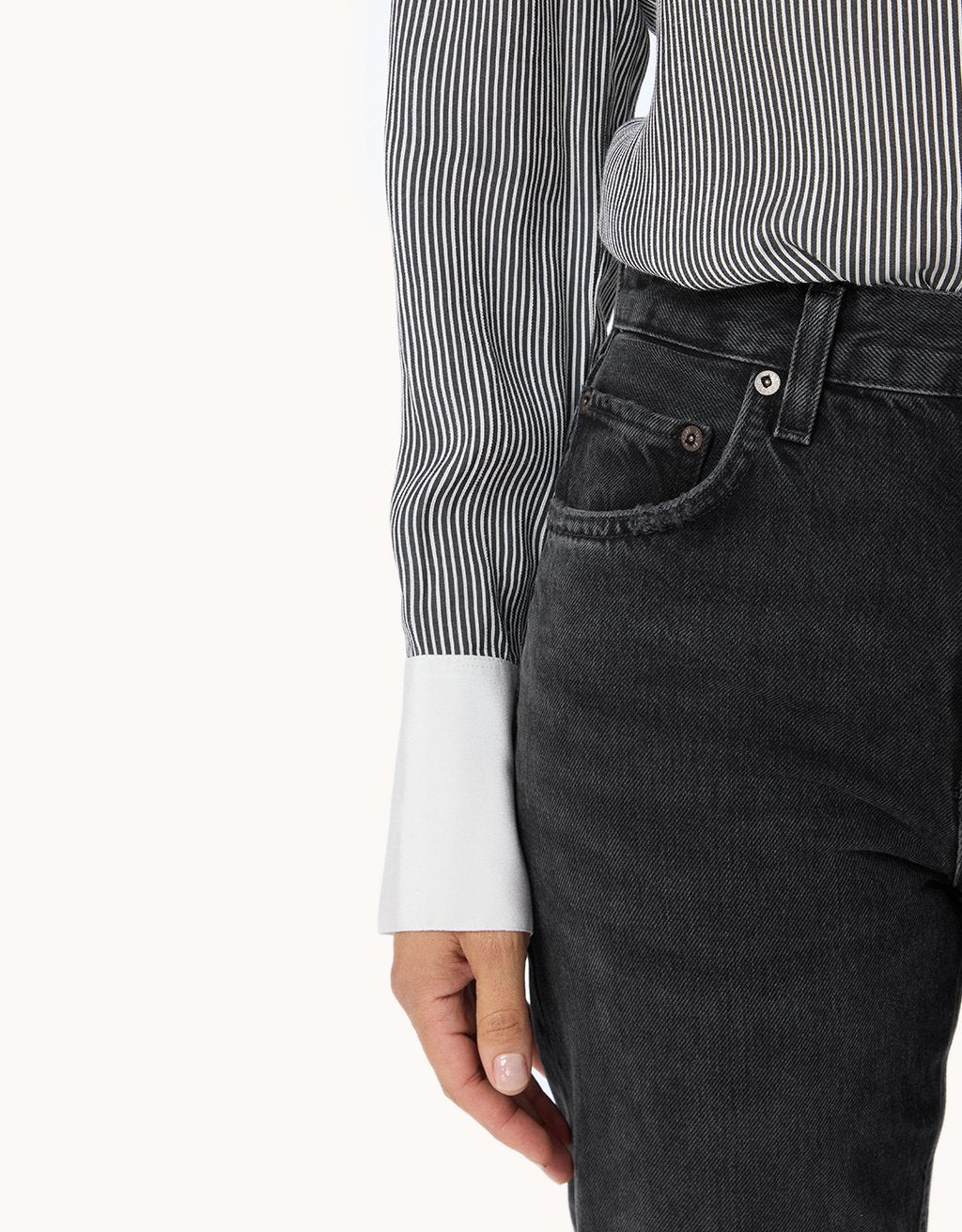 Silk Viscose Button Down Shirt