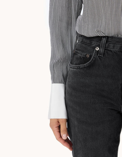Silk Viscose Button Down Shirt