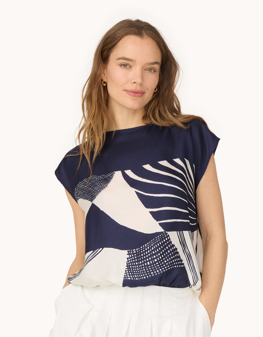 washable silk bubble top