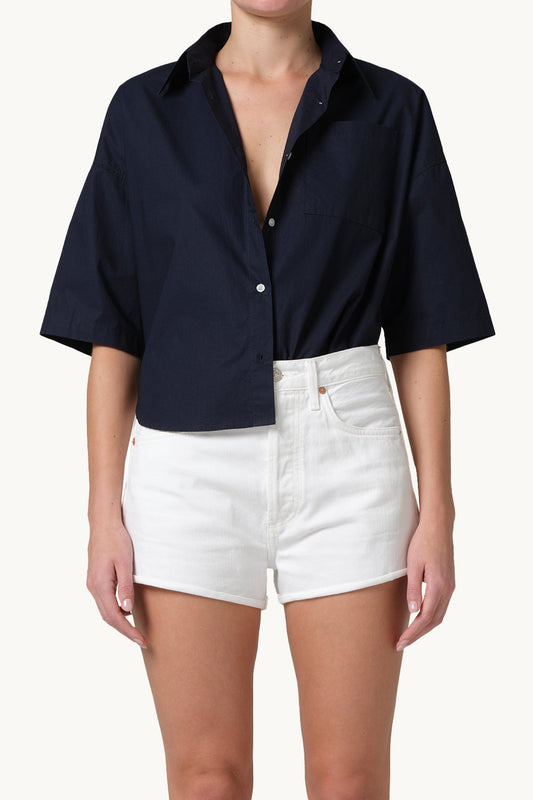 Citizens of Humanity Frances Cropped Cape Button Up