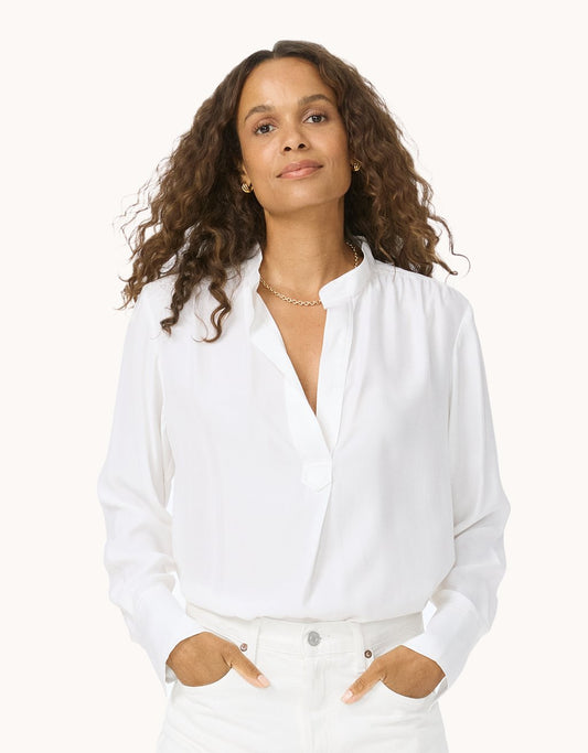 Silk Popover Shirt