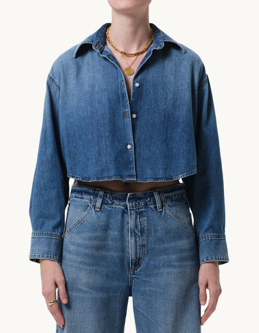 Citizens of Humanity Ana Cropped Shirt