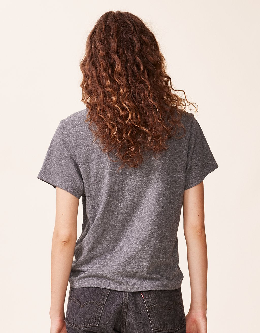 heather crewneck tee
