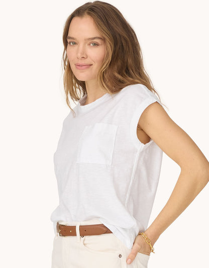 dcotton slub muscle tee