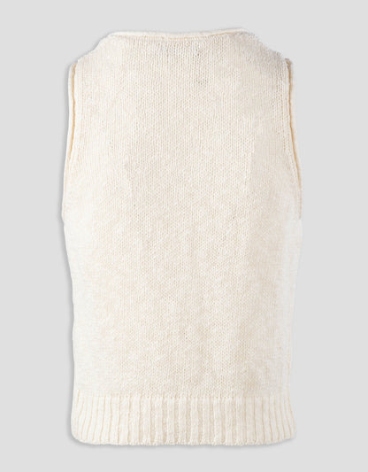 cotton linen beach tank