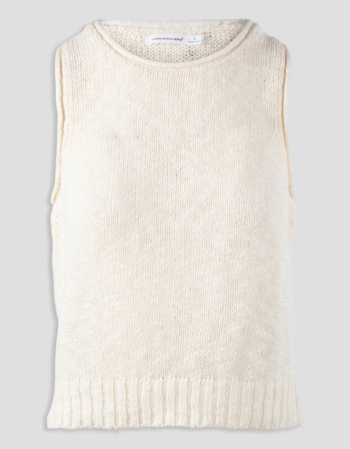 cotton linen beach tank
