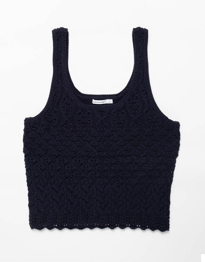 textured sweater tank