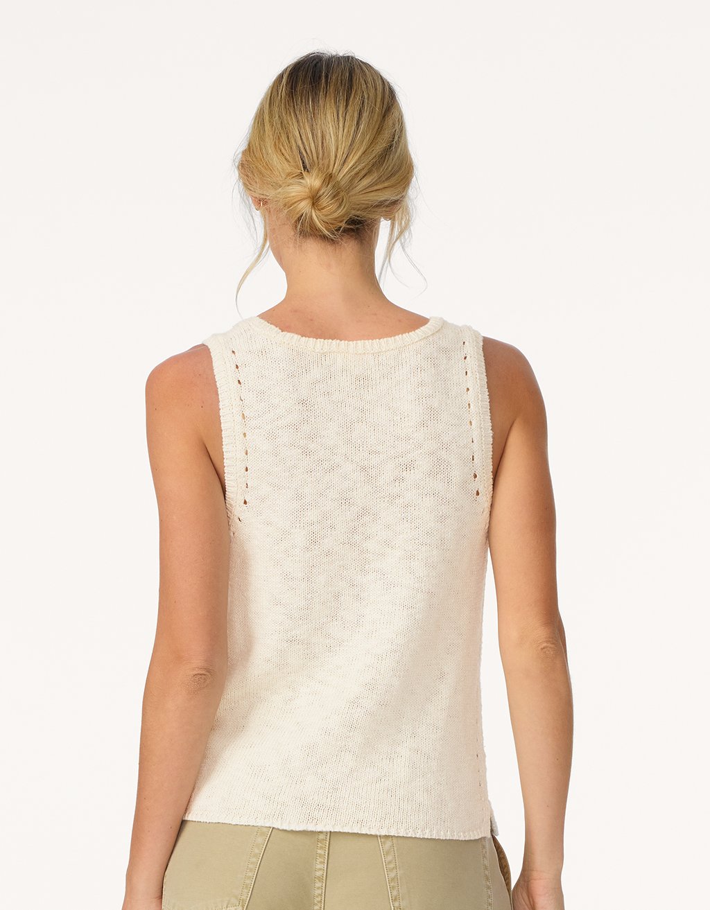 cotton linen beach tank