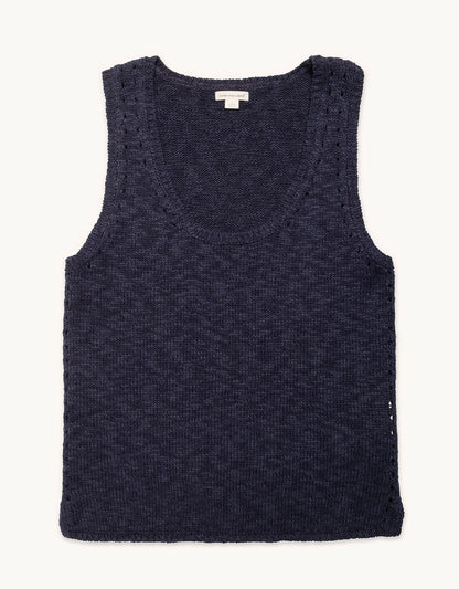 cotton linen beach tank