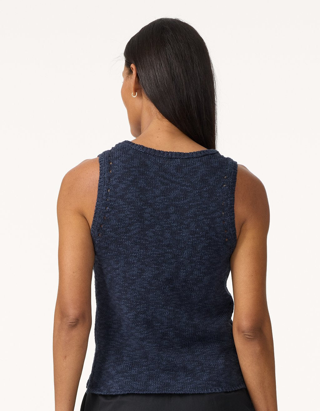 cotton linen beach tank